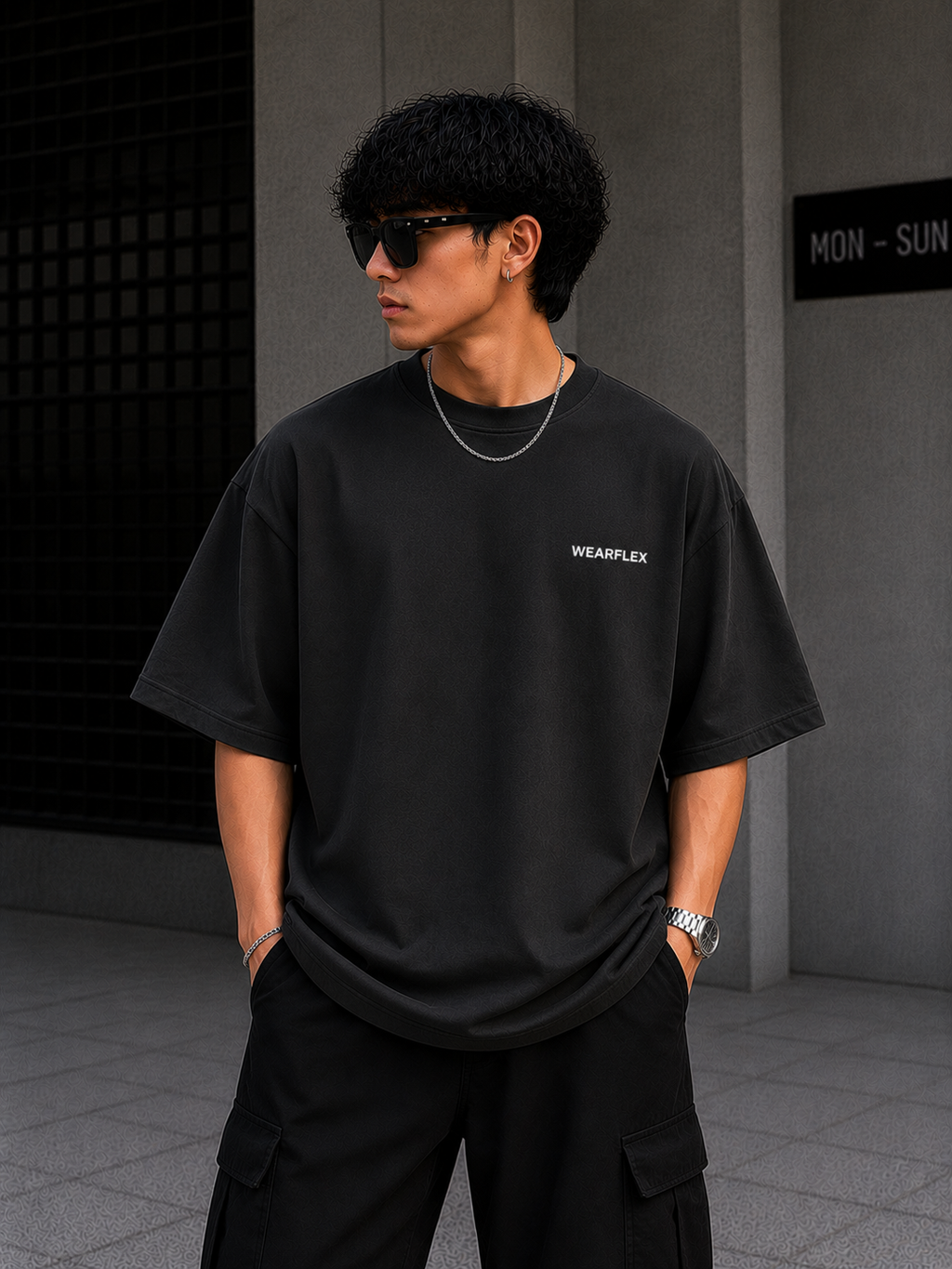 Wearflex “Wild Spider” Oversized Graphic T-Shirt – Dark Streetwear Edition