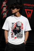 Wearflex Gojo Satoru Oversized Anime T-Shirt – Premium Unisex Streetwear Tee