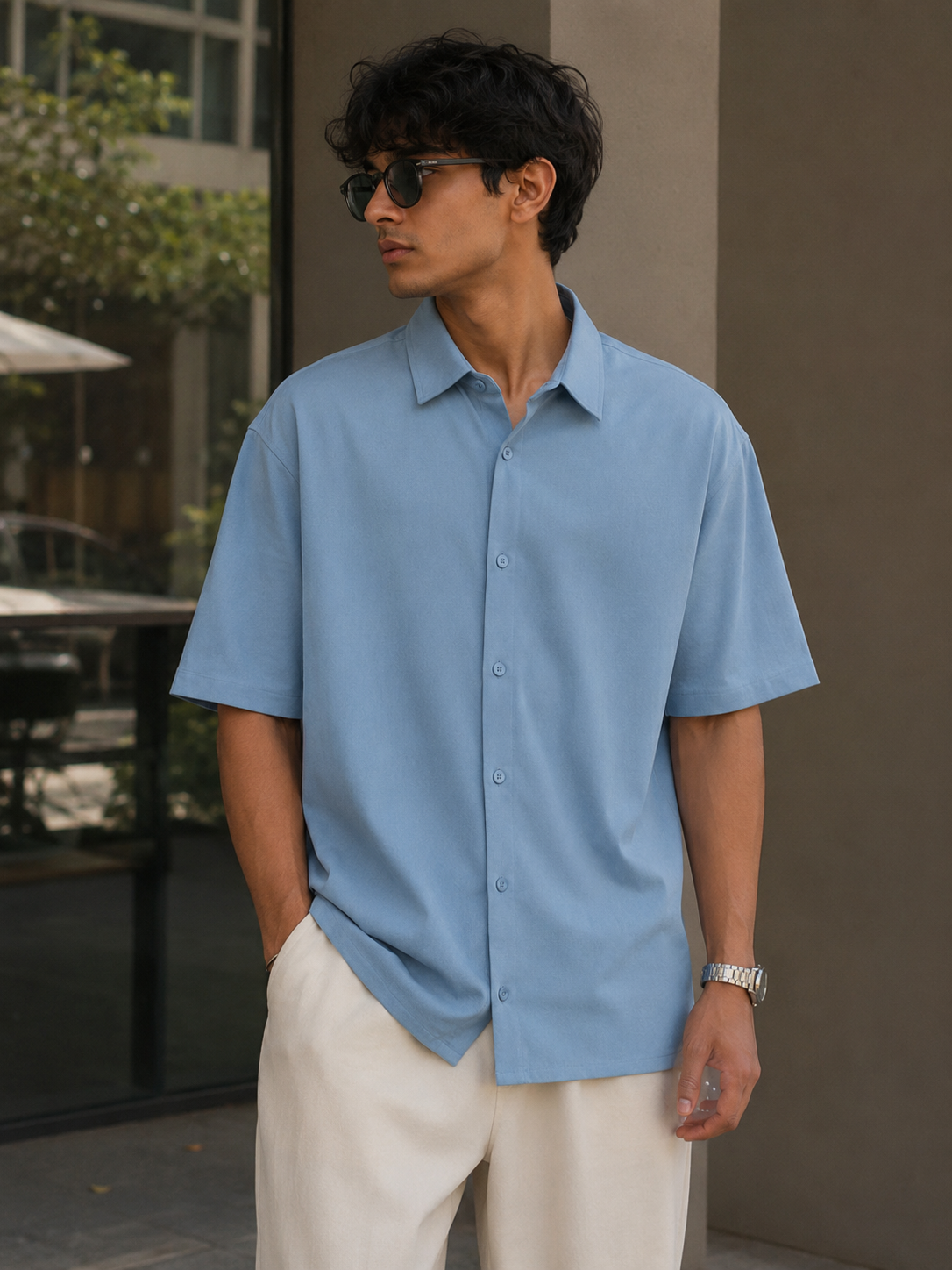 Wearflex Unisex Oversized Cotton Shirt – Premium Minimal Streetwear Essential