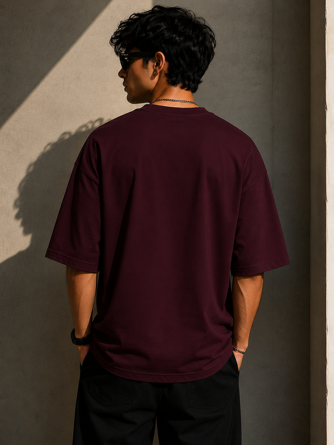 Wearflex “THE WEST” Unisex Terry Oversized Tee – Premium Streetwear Drop Shoulder T-Shirt