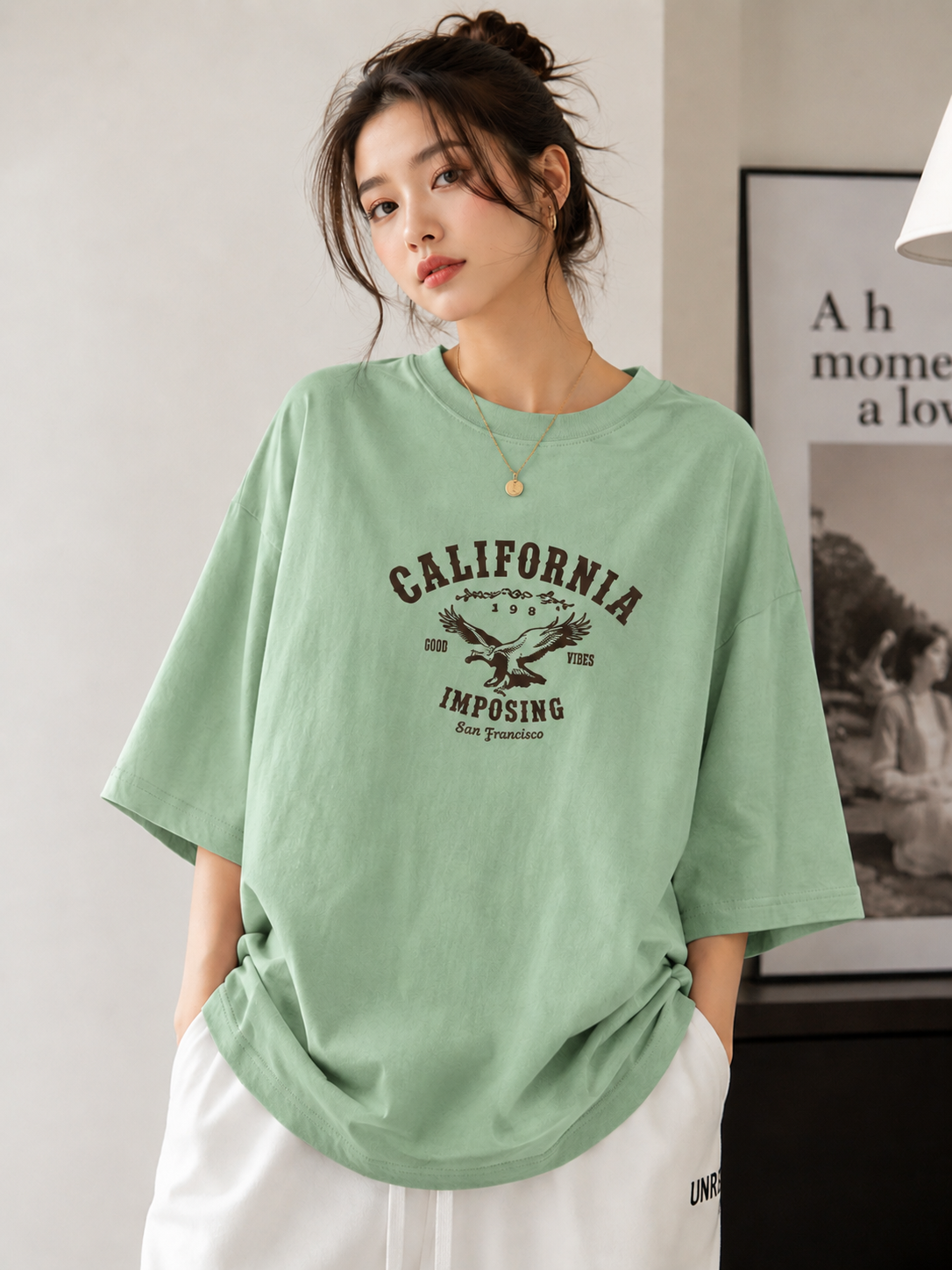 Wearflex California Oversized Tee – Premium Unisex Terry Streetwear T-Shirt