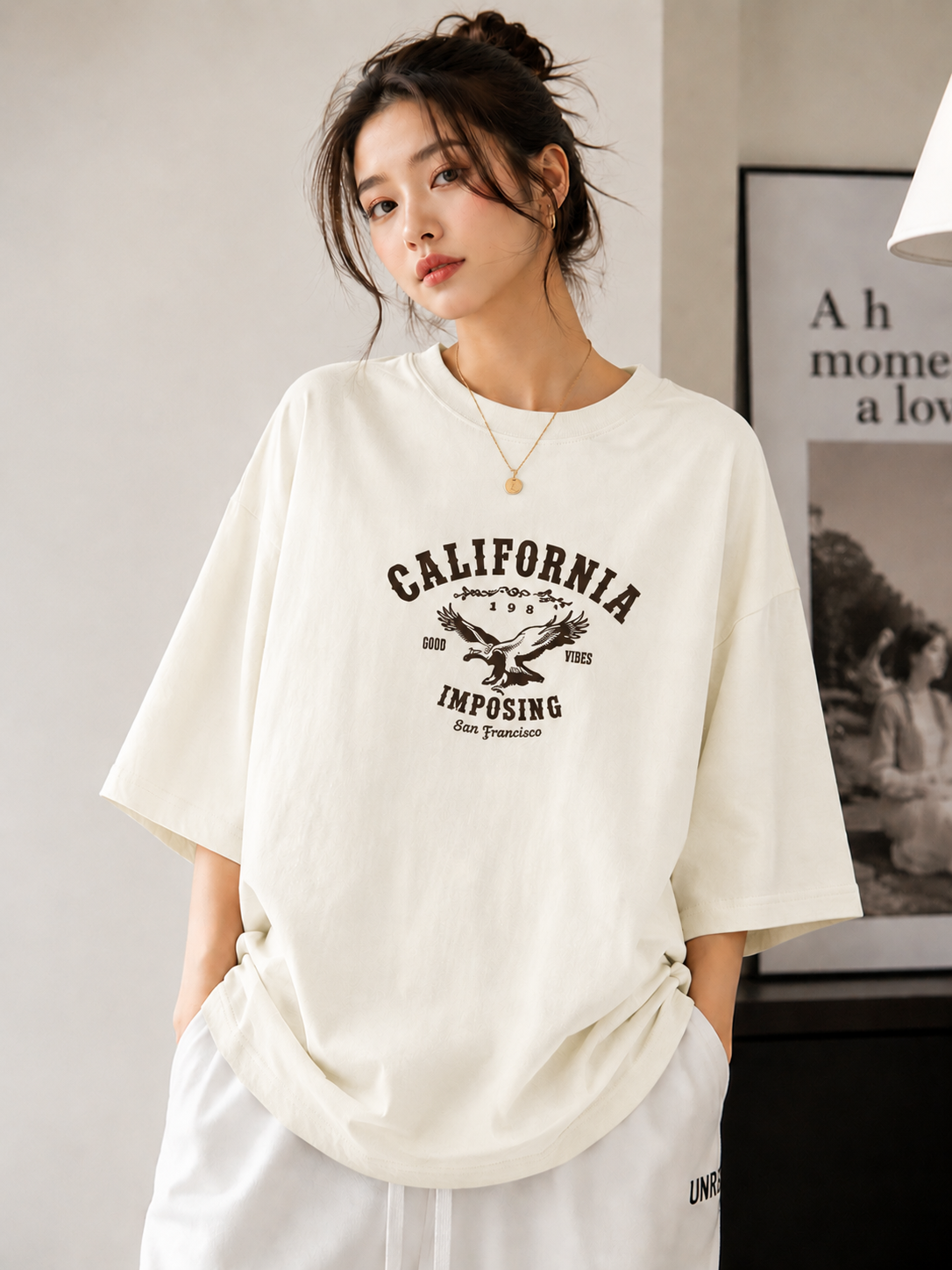 Wearflex California Oversized Tee – Premium Unisex Terry Streetwear T-Shirt