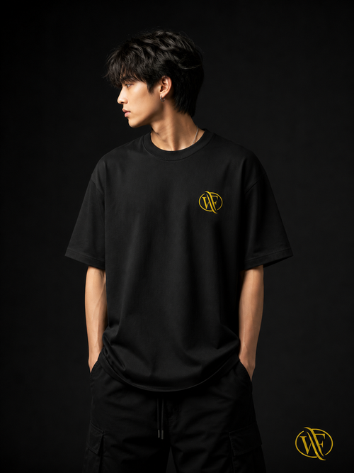 Flame Katana Back Print T-Shirt – Premium 180 GSM Cotton (Unisex) || WearFlex