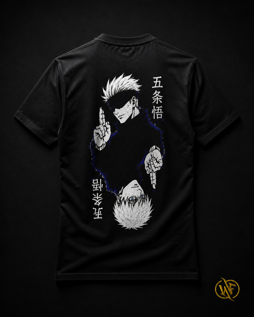 WearFlex Gojo Shadow Anime T-Shirt – Premium Black Streetwear | Unisex Fit
