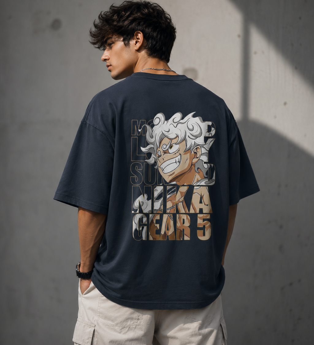 Gear 5 Oversized Anime T-Shirt – Premium Streetwear Fit