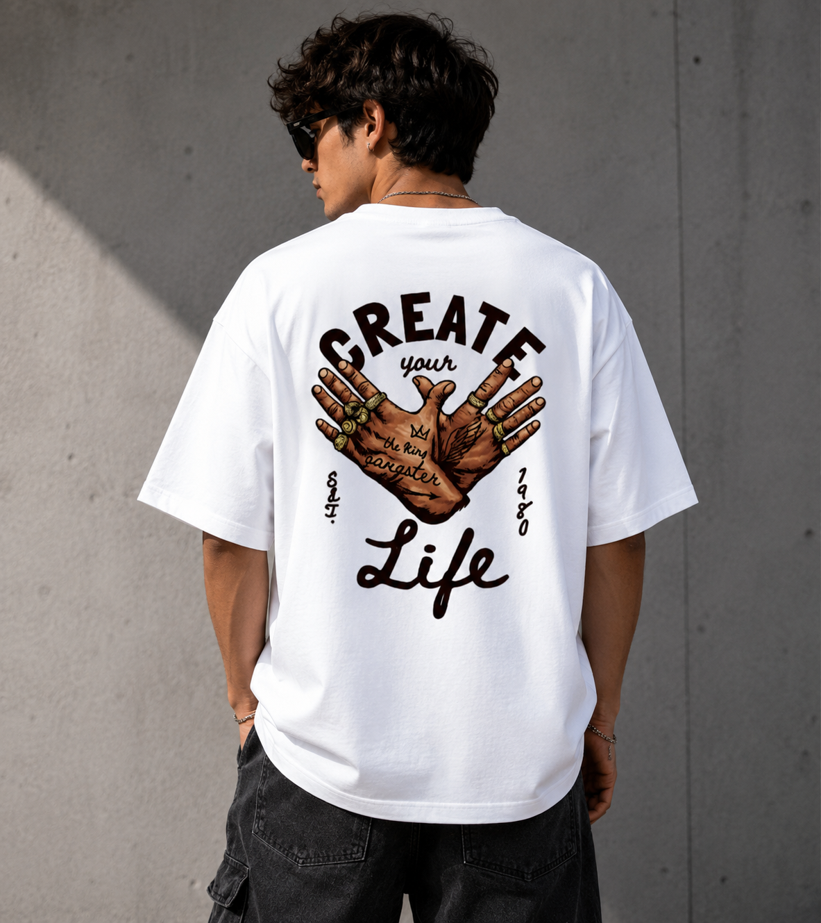 Create Your Life Oversized T-Shirt – Premium Streetwear Edition