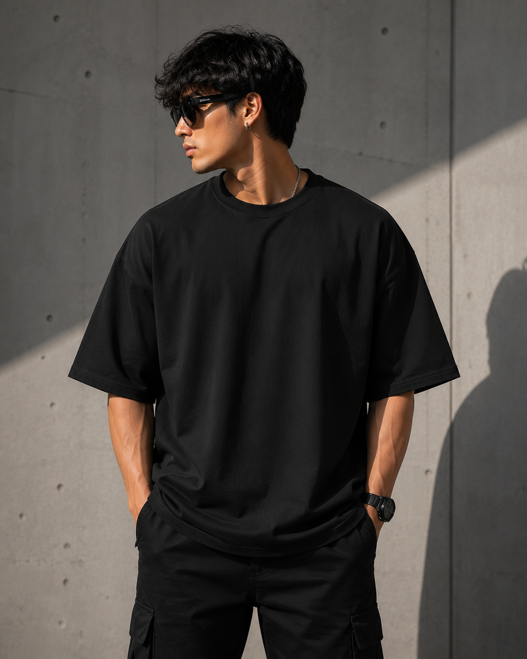 Gojo Oversized Anime T-Shirt – Purple Aura Edition