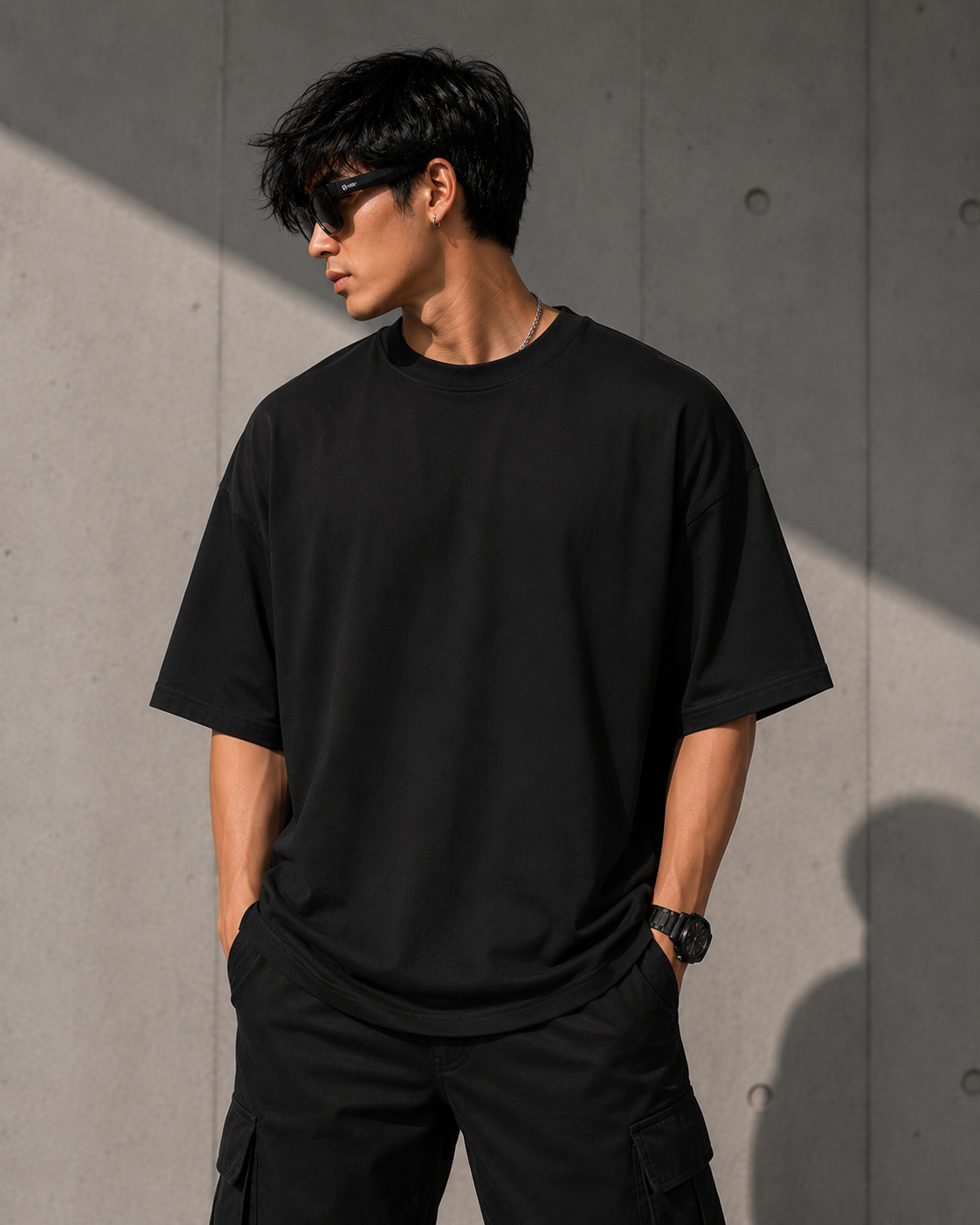 Gojo Shadow Oversized T-Shirt – Anime Streetwear Edition