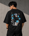 Gojo Blue Energy Oversized T-Shirt – Anime Streetwear Edition