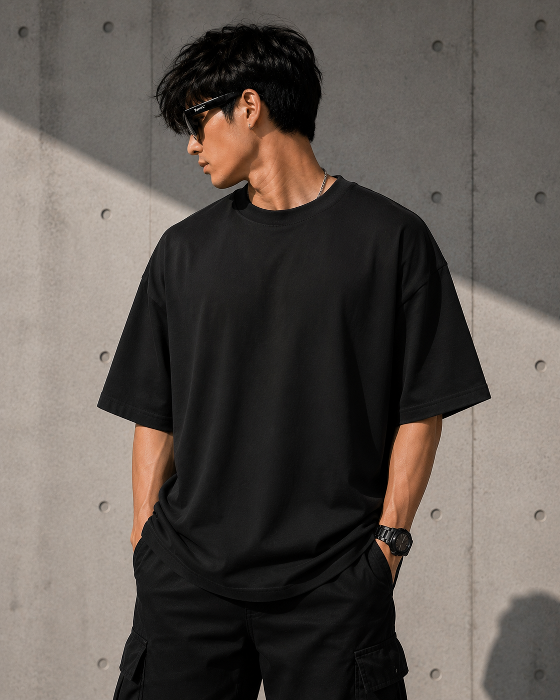 Gojo Blue Energy Oversized T-Shirt – Anime Streetwear Edition