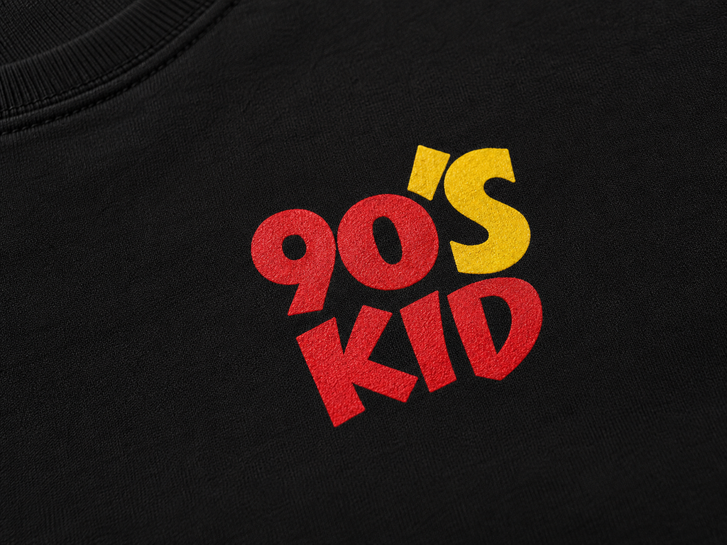 90’s Kid Minimal Fitted T-Shirt – Retro Streetwear Edition
