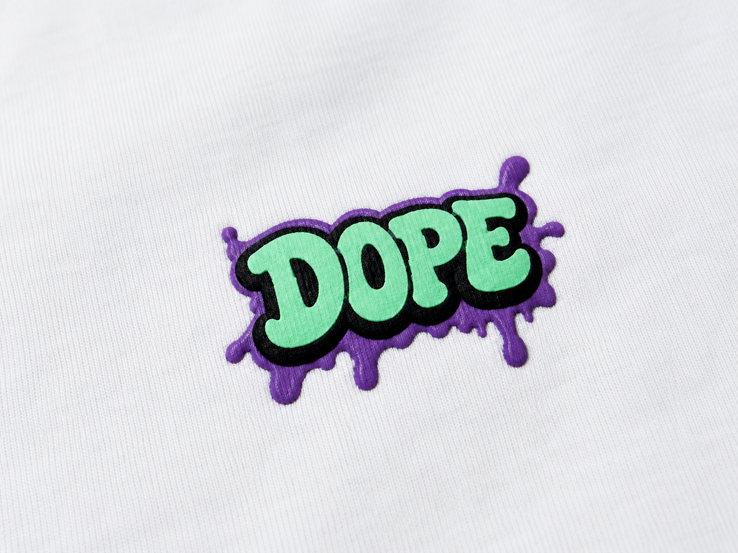 DOPE Minimal Graphic Fitted T-Shirt – Premium Streetwear Edition