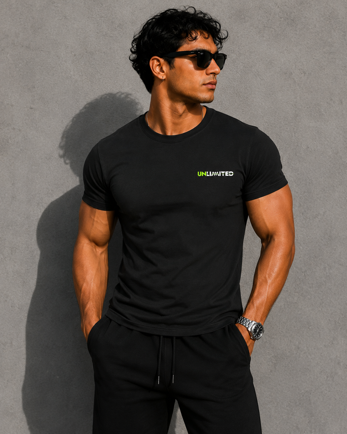 Unlimited Oversized Graphic T-Shirt – Black Edition