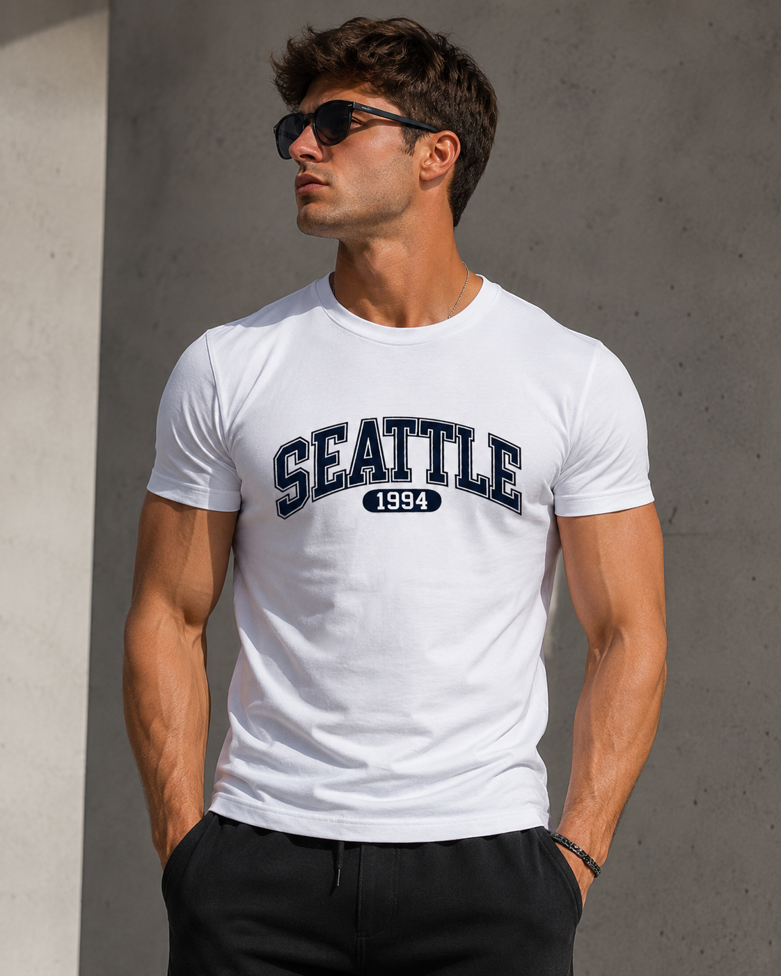 Seattle 1994 Oversized Graphic T-Shirt – Classic Varsity Streetwear Tee