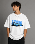 Godzilla Drift Oversized Beige T-Shirt