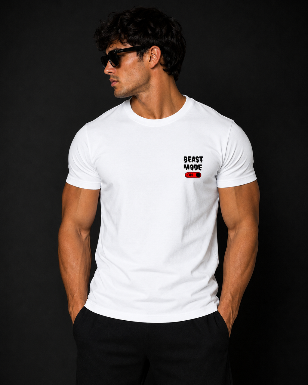 Beast Mode ON Graphic T-Shirt – Motivational Streetwear Tee