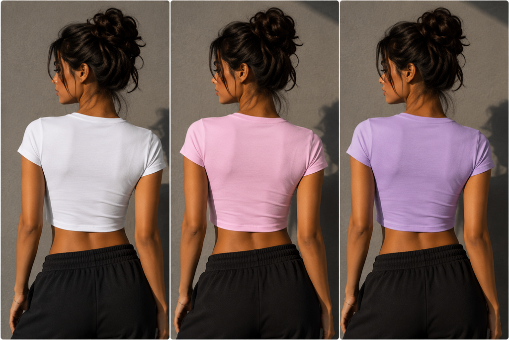DeathAngel Baby Tee – Lavender Crop Fit Graphic T-Shirt