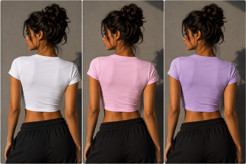 DeathAngel Baby Tee – Lavender Crop Fit Graphic T-Shirt
