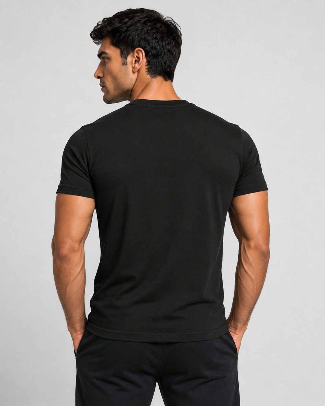 Wave Porsche Minimal Black T-Shirt