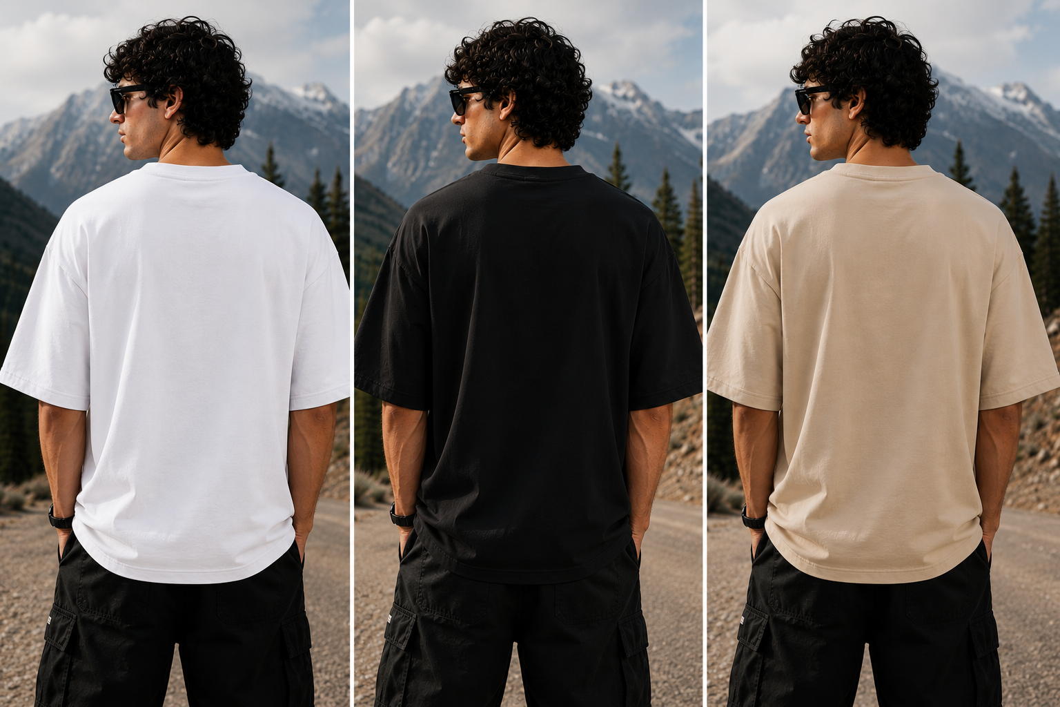 Mountain Jeep Oversized Graphic T-Shirt