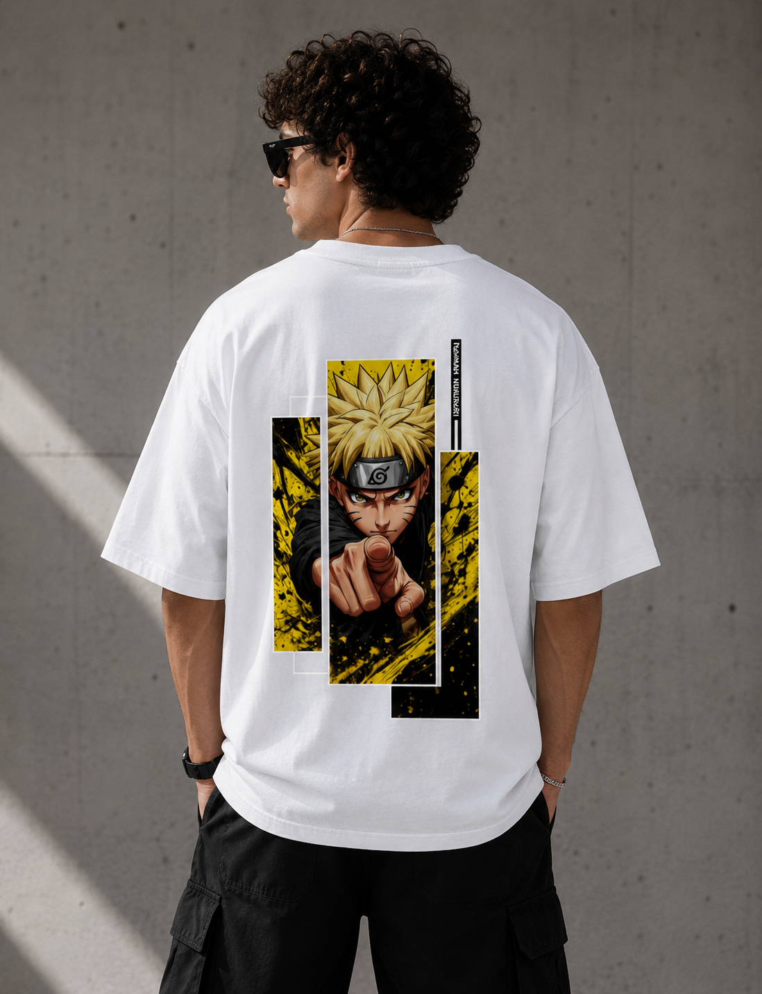 Naruto Uzumaki Oversized Anime Graphic T-Shirt