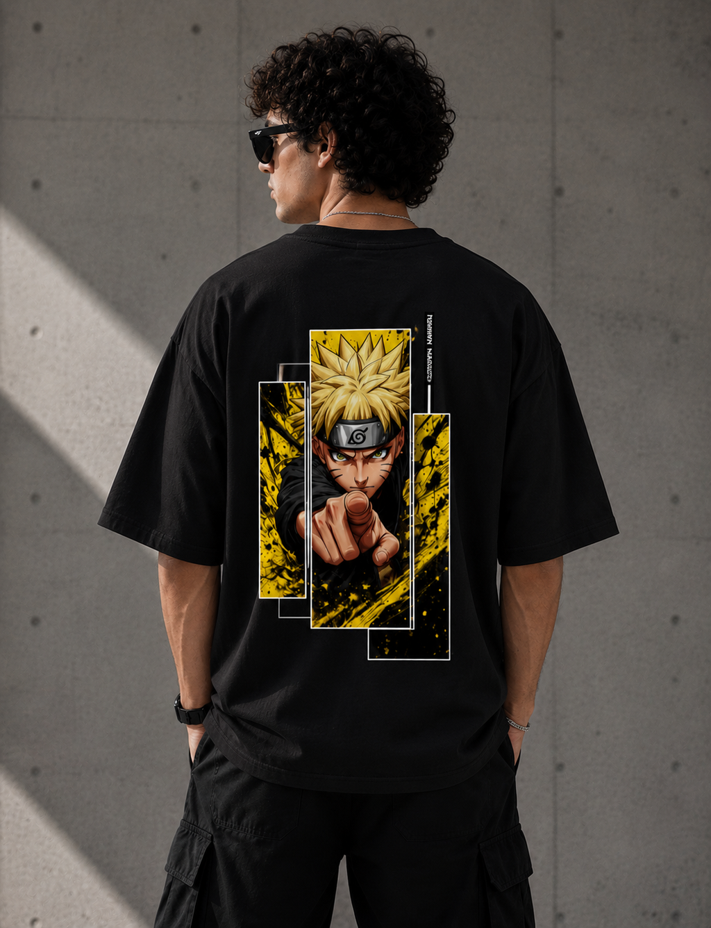 Naruto Uzumaki Oversized Anime Graphic T-Shirt