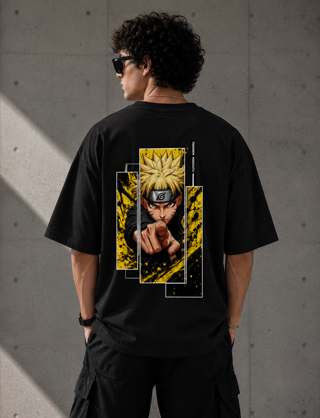 Naruto Uzumaki Oversized Anime Graphic T-Shirt