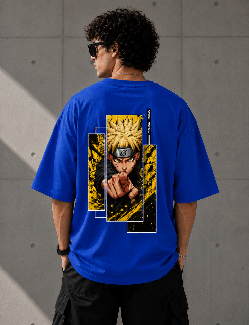 Naruto Uzumaki Oversized Anime Graphic T-Shirt