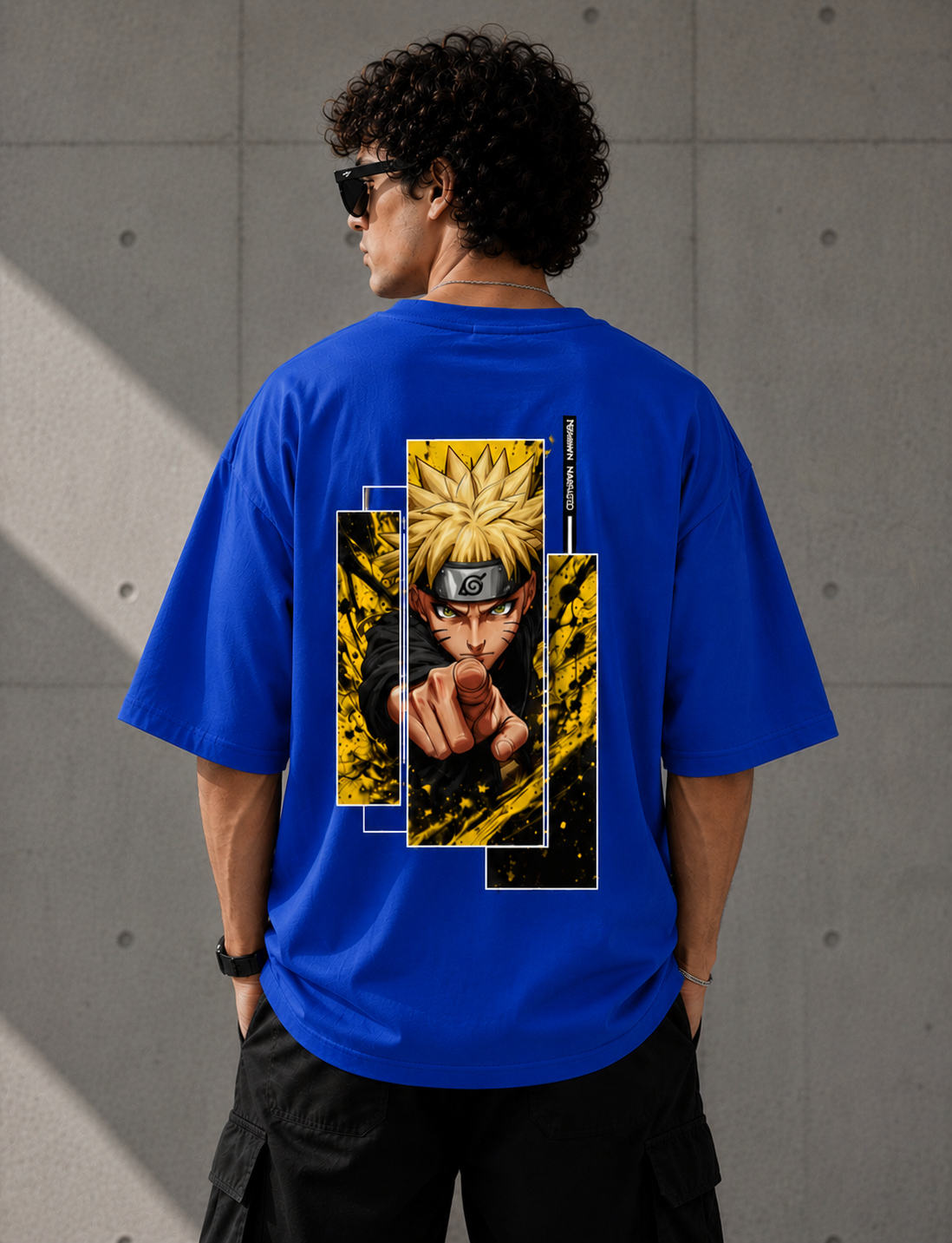 Naruto Uzumaki Oversized Anime Graphic T-Shirt