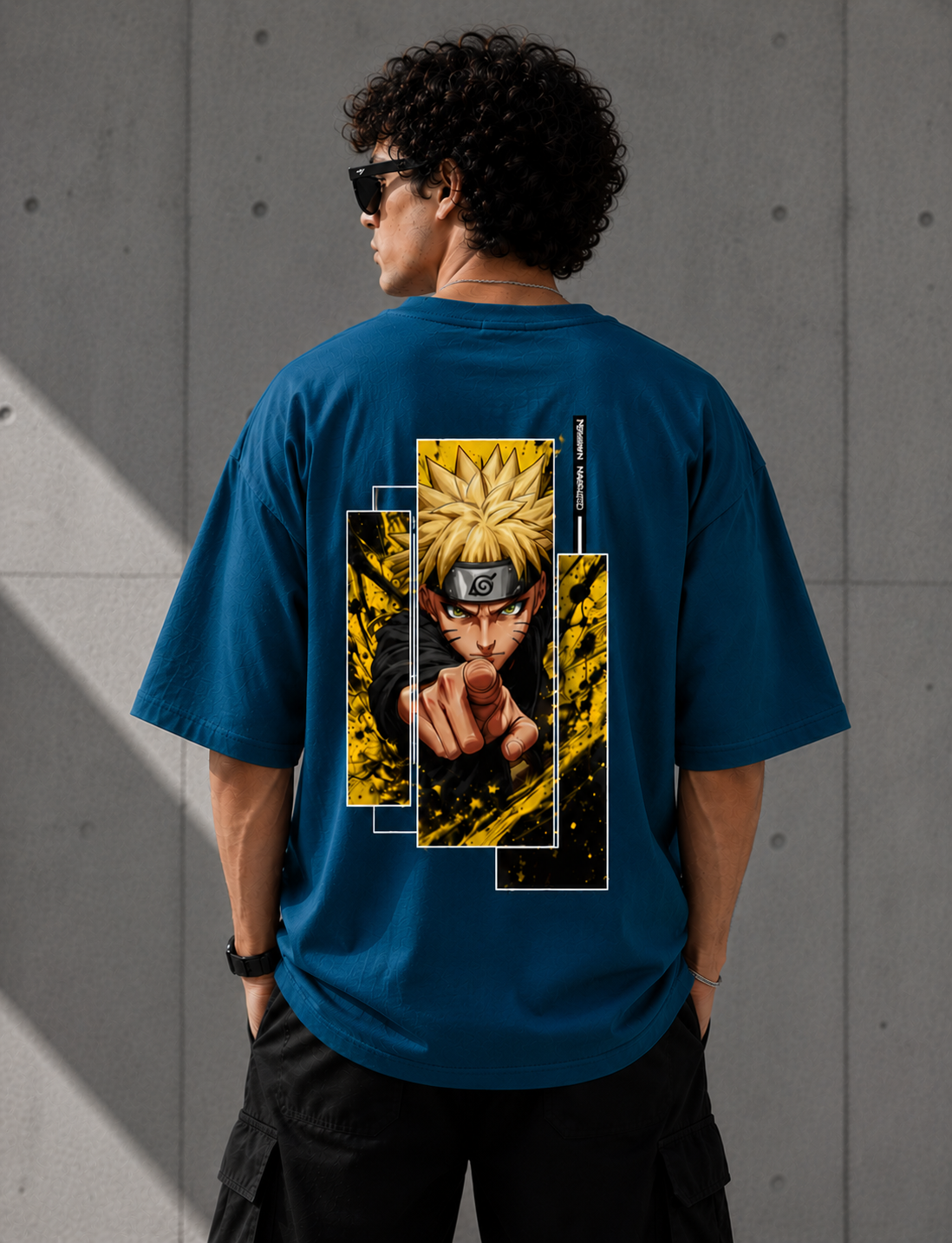 Naruto Uzumaki Oversized Anime Graphic T-Shirt