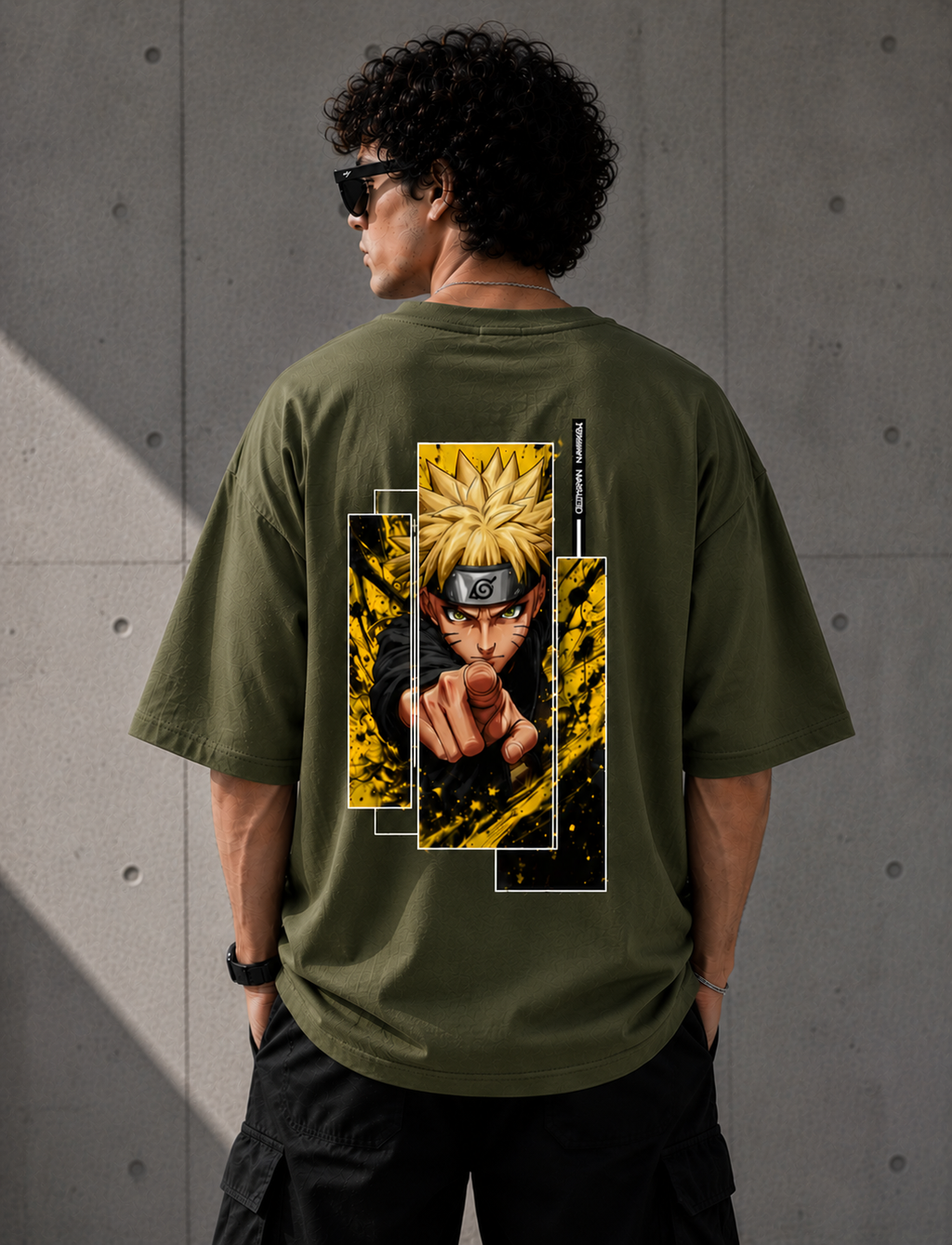 Naruto Uzumaki Oversized Anime Graphic T-Shirt