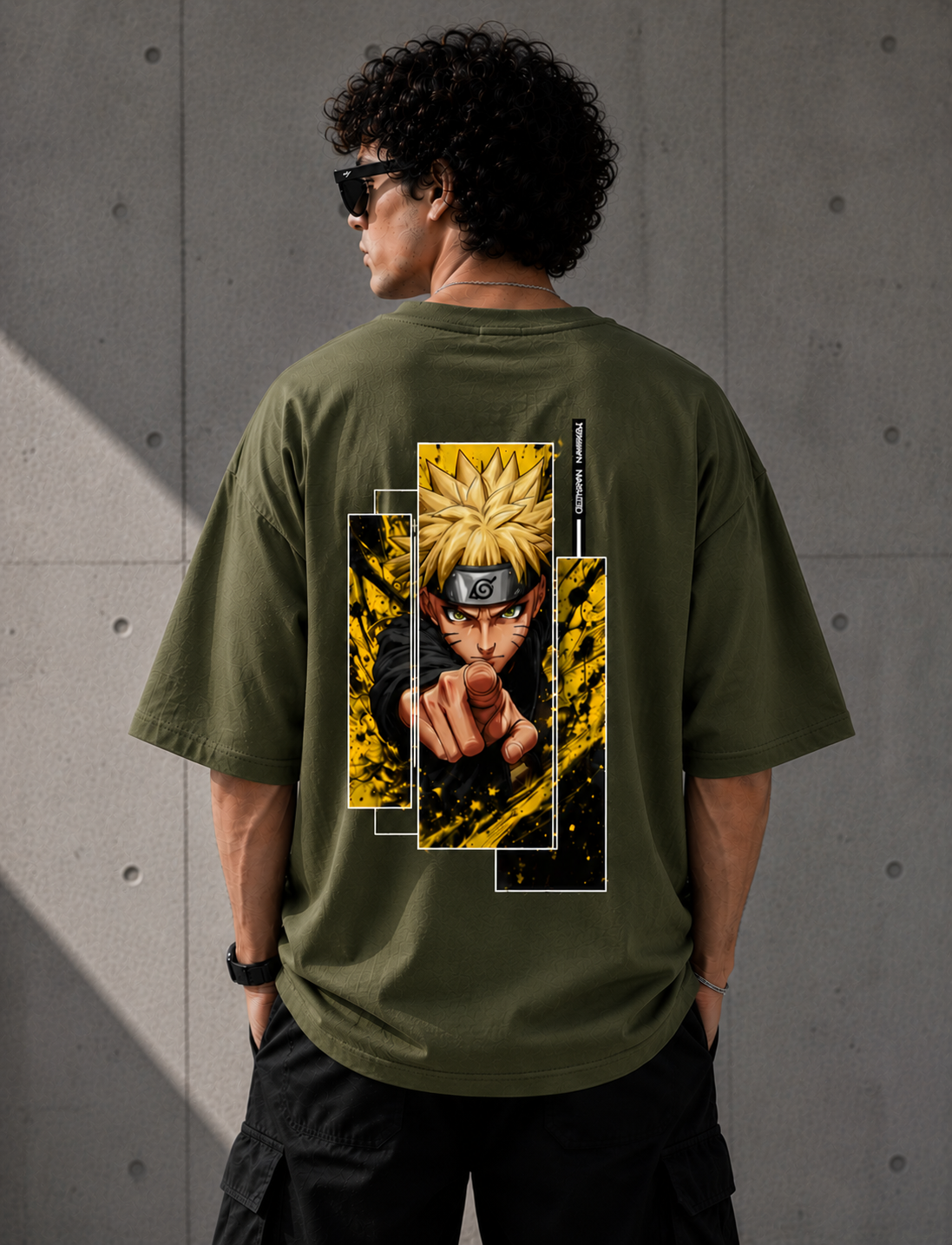 Naruto Uzumaki Oversized Anime Graphic T-Shirt