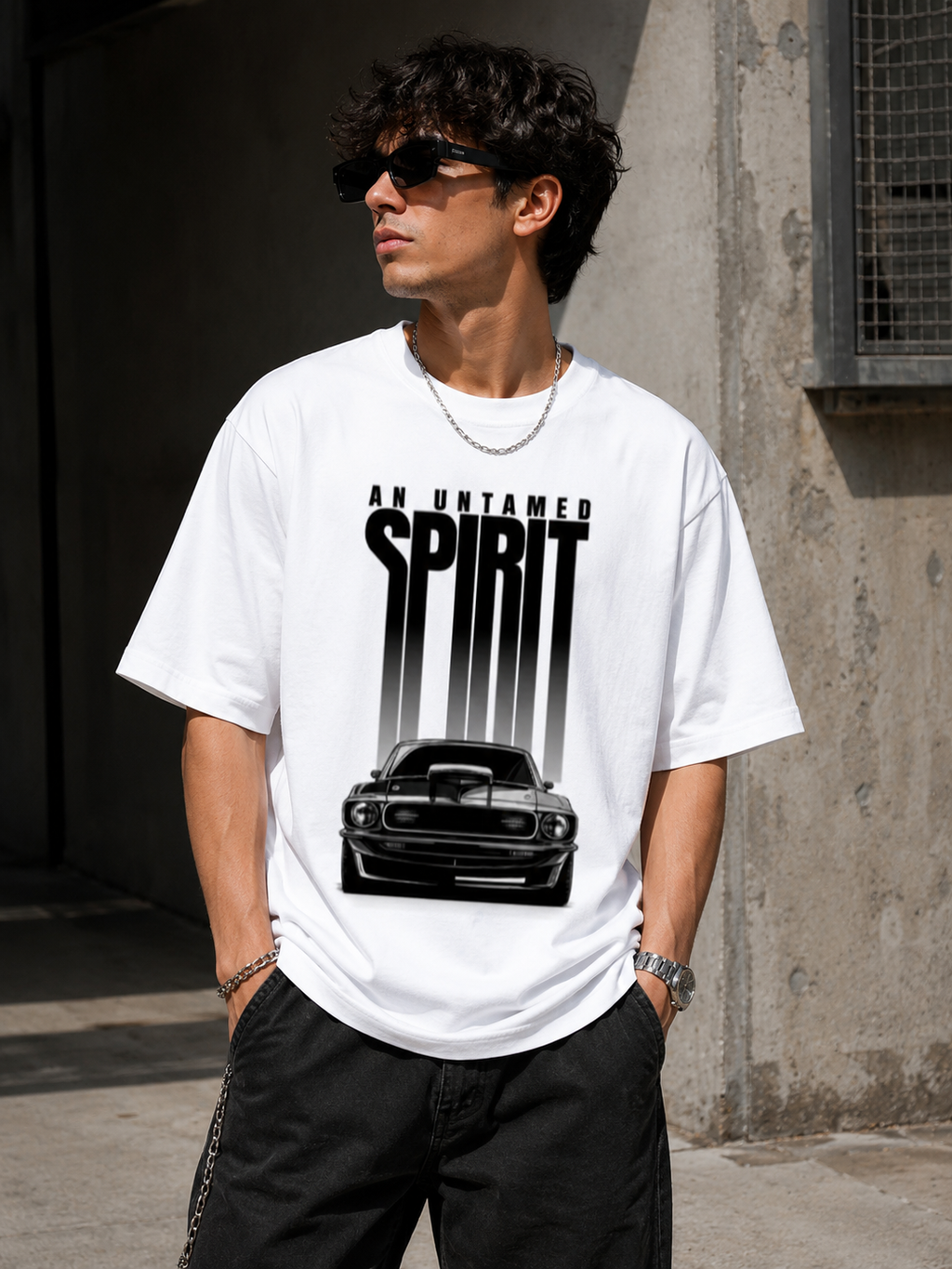 Wearflex Untamed Spirit Oversized T-Shirt – Premium Unisex Streetwear Tee