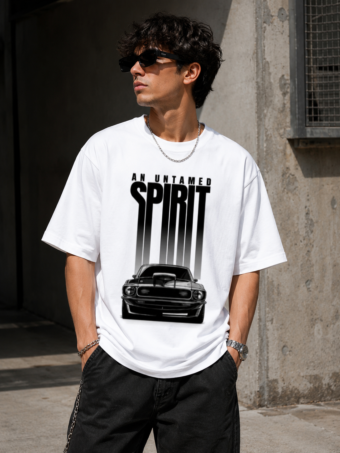 Wearflex Untamed Spirit Oversized T-Shirt – Premium Unisex Streetwear Tee