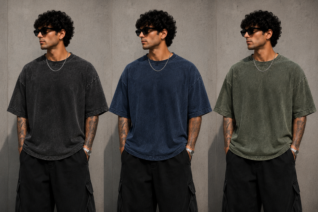 No Risk No Story Acid Wash Oversized T-Shirt