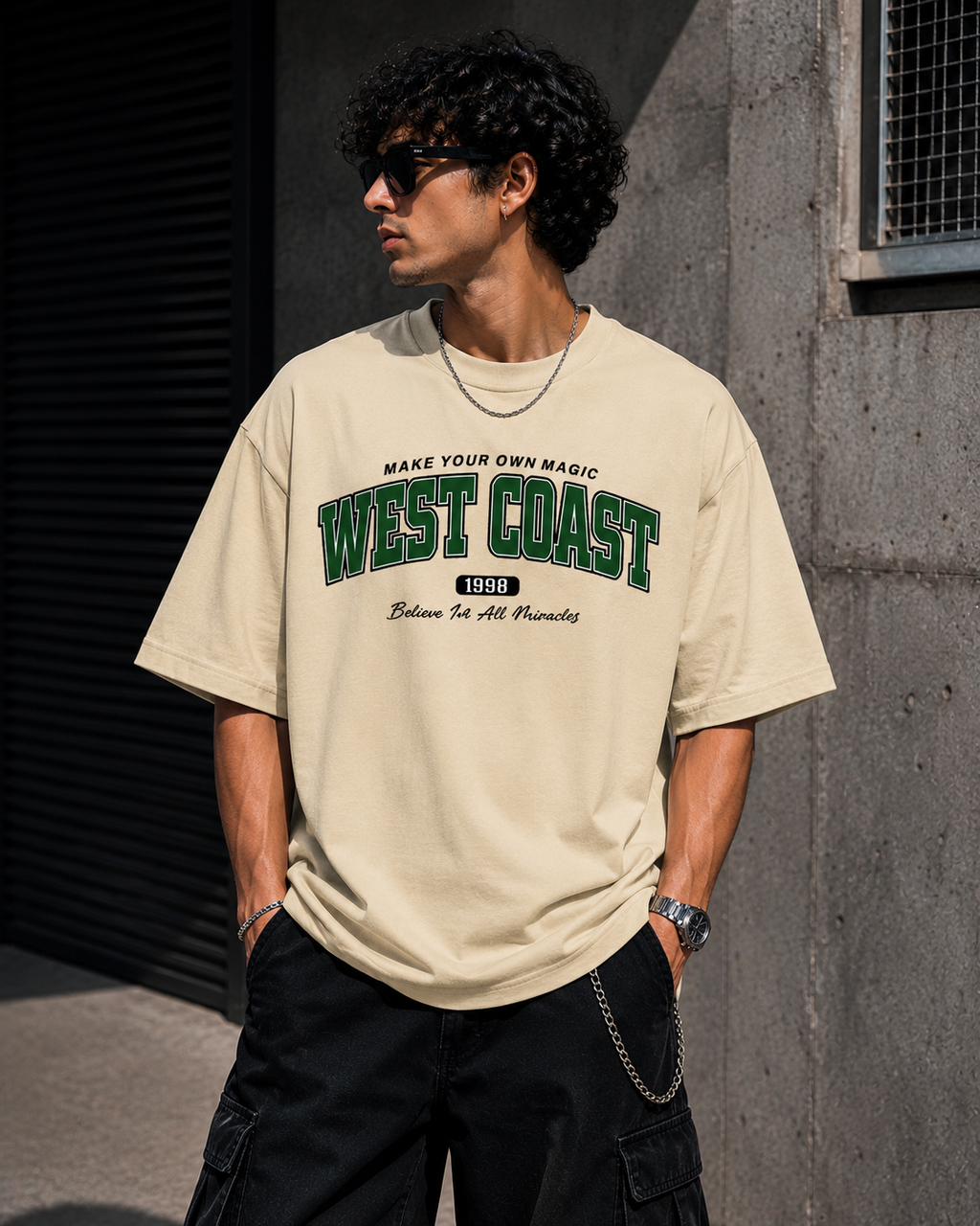 West Coast Oversized T-Shirt – Premium Unisex Streetwear Tee