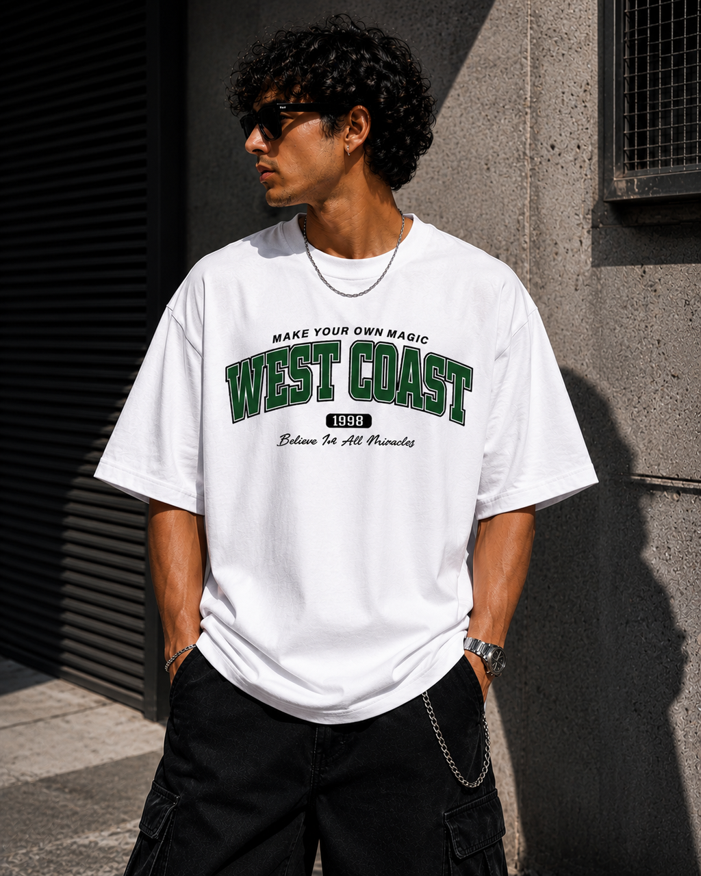 West Coast Oversized T-Shirt – Premium Unisex Streetwear Tee