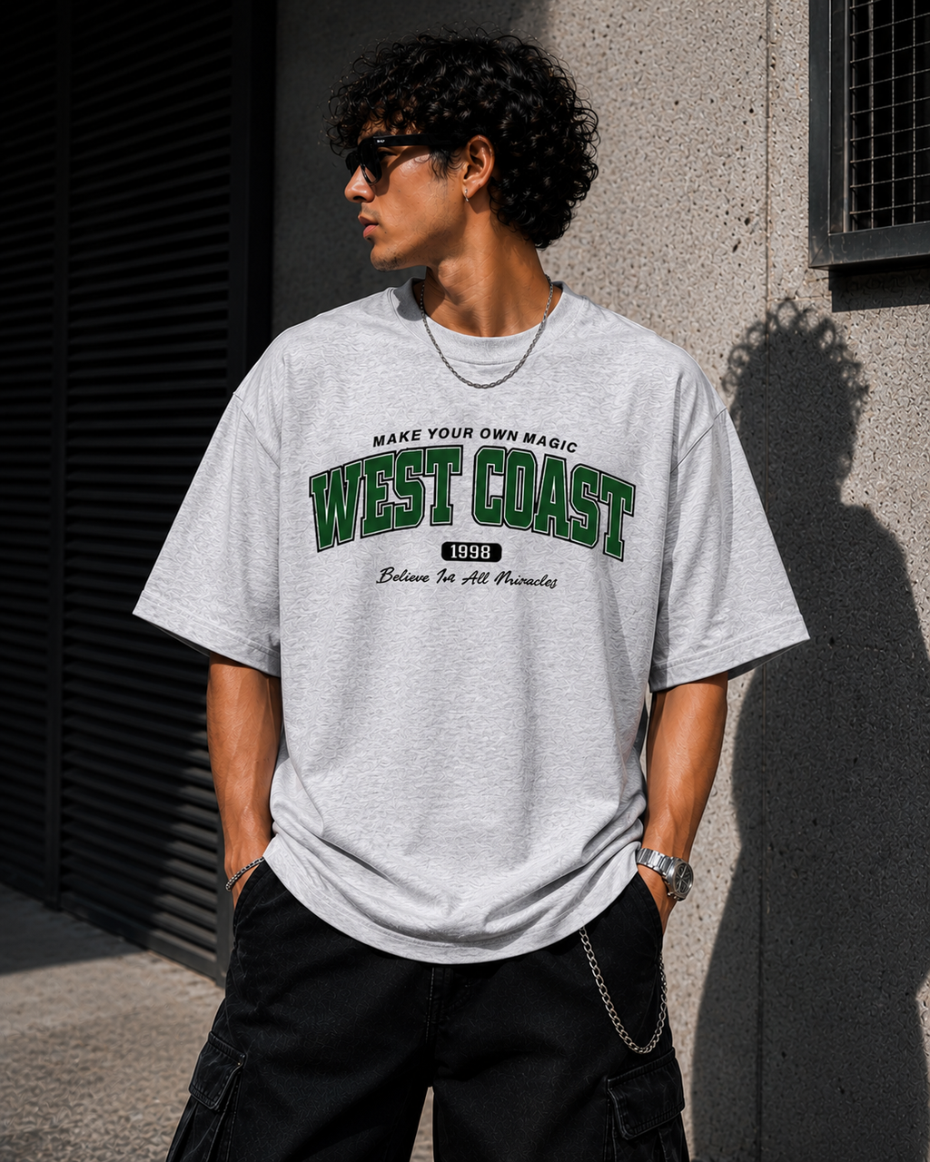 West Coast Oversized T-Shirt – Premium Unisex Streetwear Tee