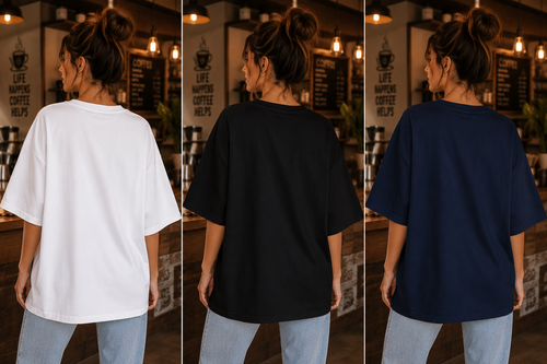 Coffee On The Rocks Oversized T-Shirt – Minimal Café Streetwear Edition