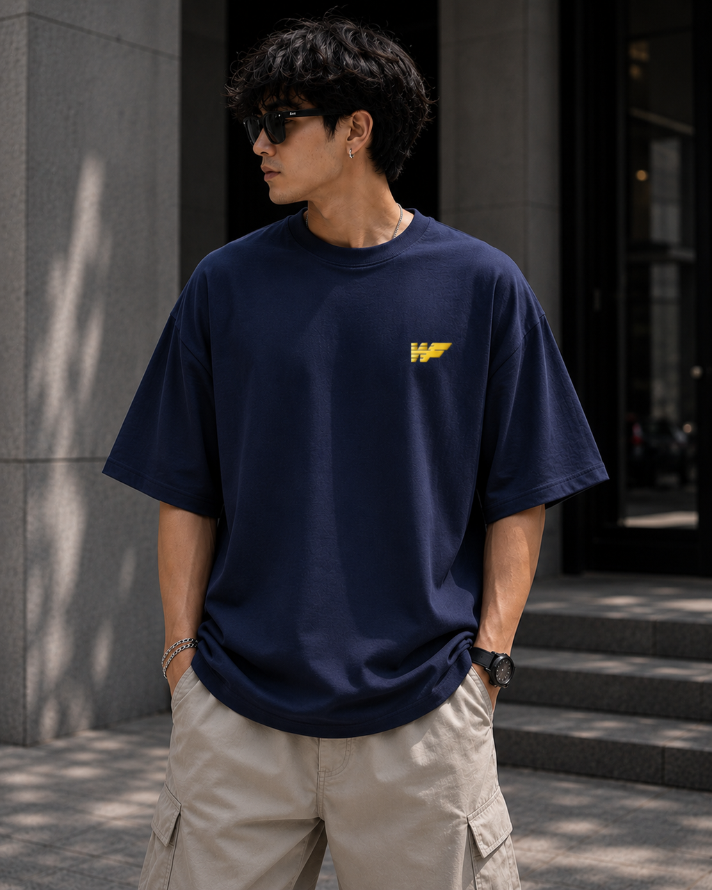 Wearflex Signature Oversized T-Shirt – Minimal Logo Edition