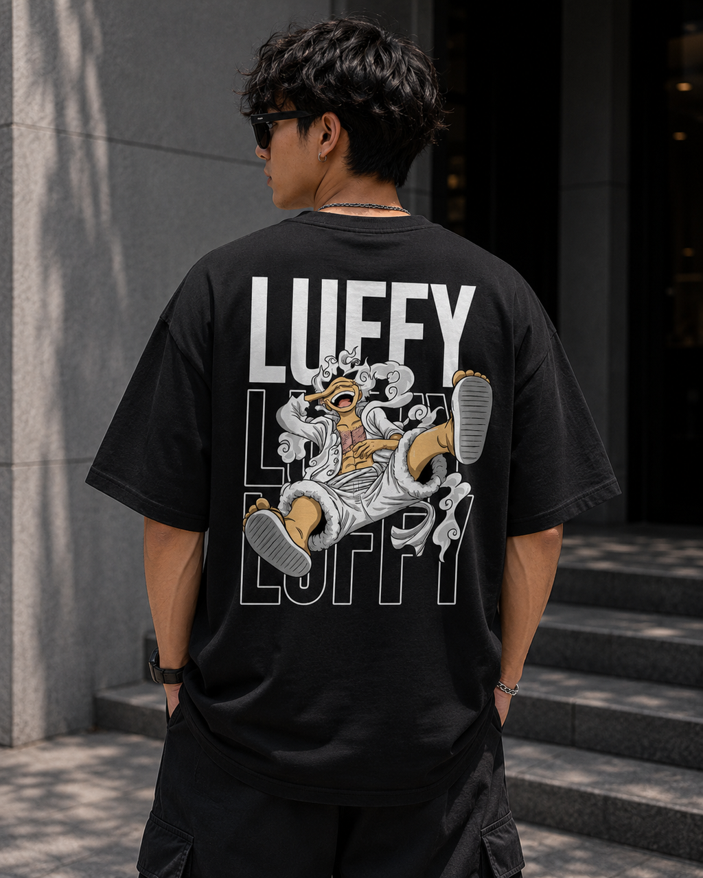 Wearflex Luffy Oversized T-Shirt – Anime Streetwear Edition