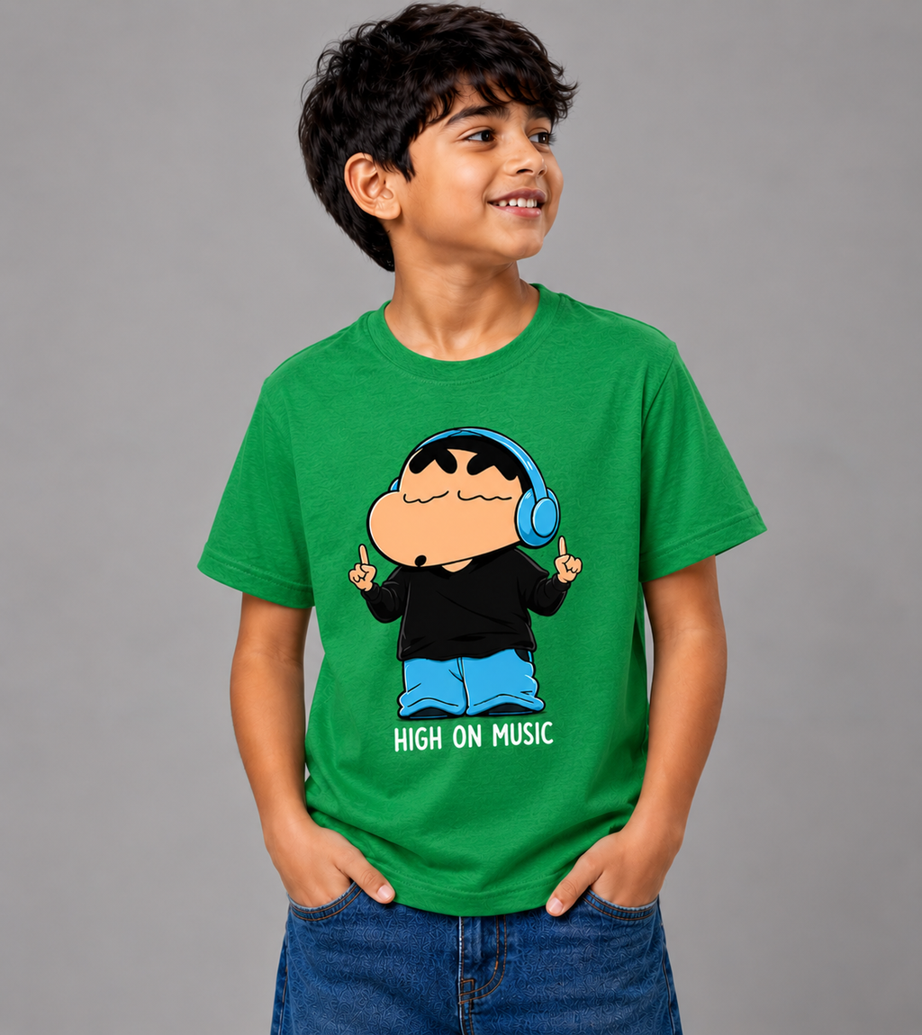 Wearflex Kids High On Music T-Shirt – Fun Music Edition