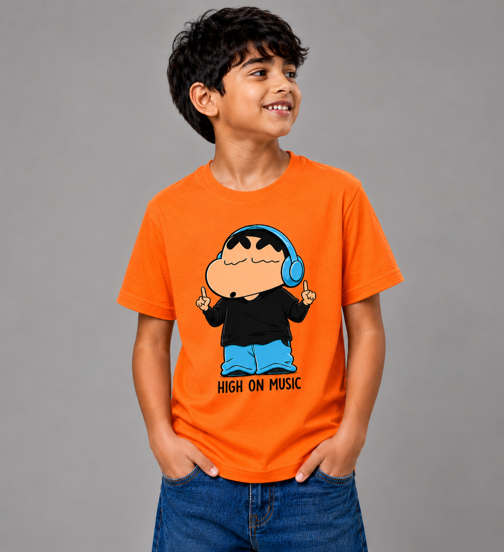 Wearflex Kids High On Music T-Shirt – Fun Music Edition