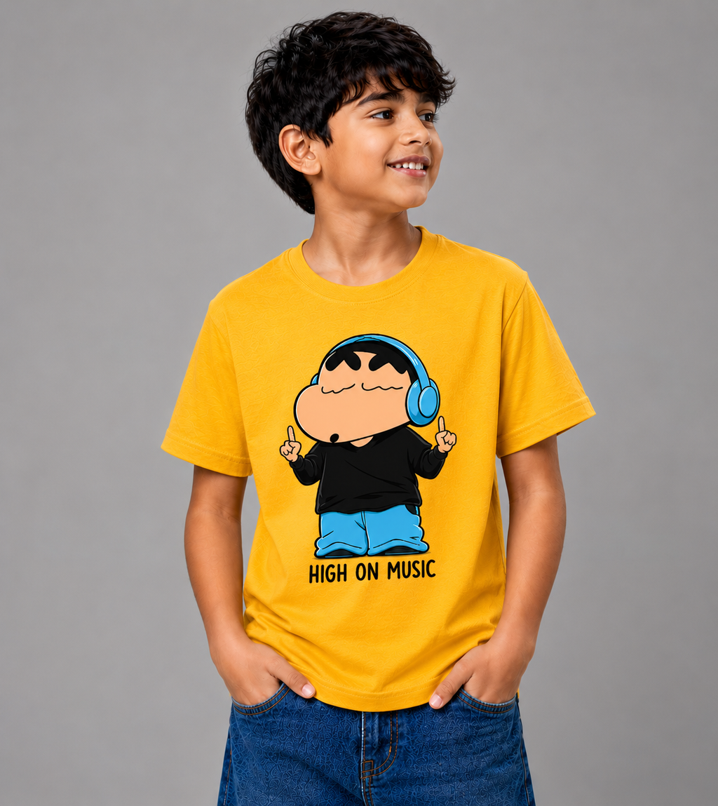 Wearflex Kids High On Music T-Shirt – Fun Music Edition