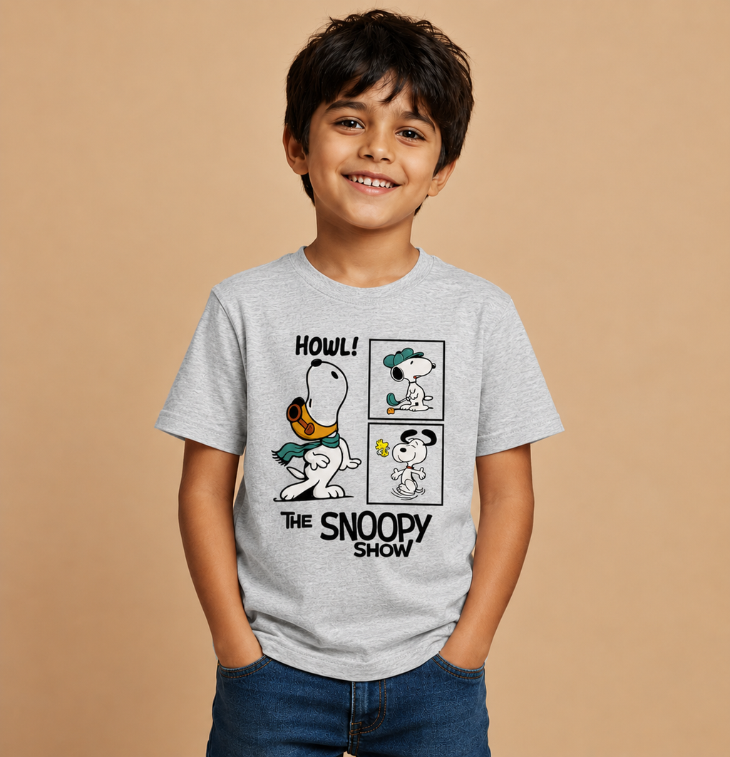 Howl! Snoopy Show Kids Graphic Tee