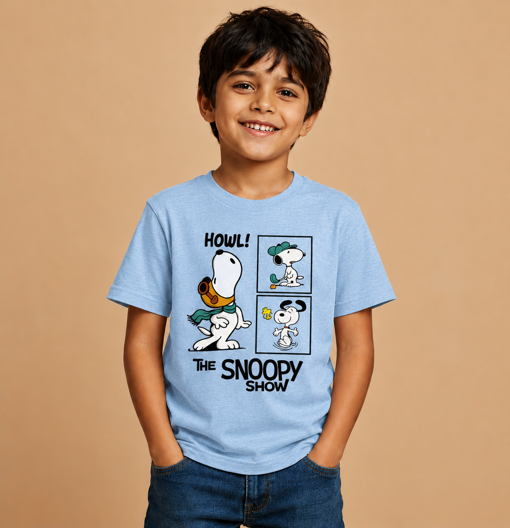 Howl! Snoopy Show Kids Graphic Tee