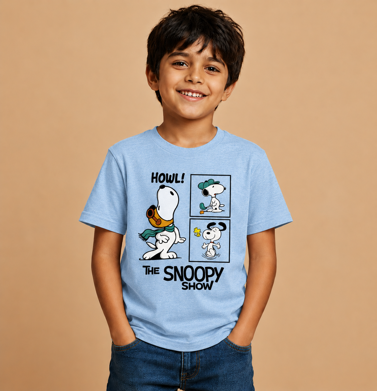 Howl! Snoopy Show Kids Graphic Tee